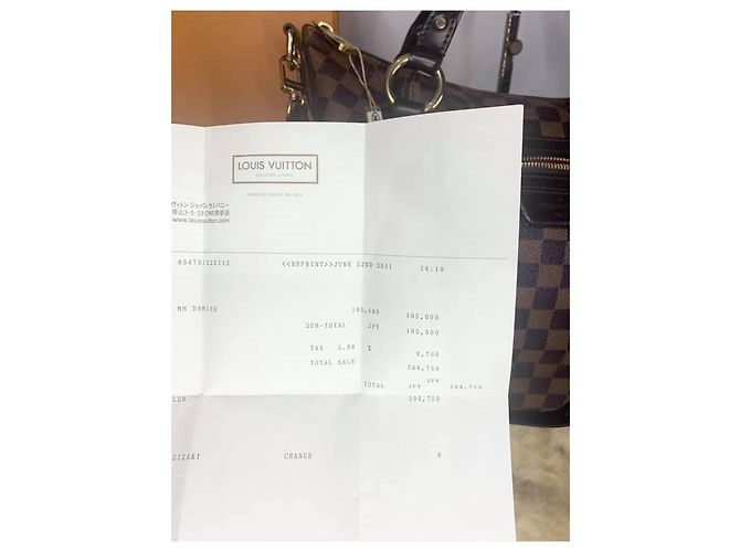 Rivoli Louis Vuitton Evora MM Damier Ebene Borsa in pelle - vista 4