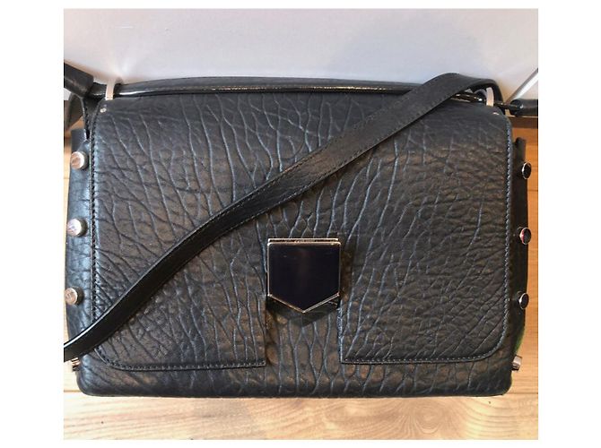 Borsa a mano Jimmy Choo Lockett in pelle nera Nero - vista 2