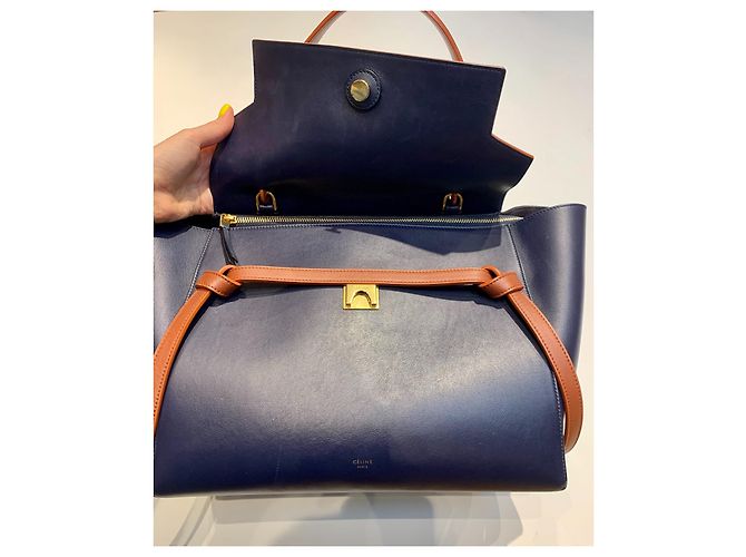 Borsa cintura Céline nera in pelle Blu - vista 4