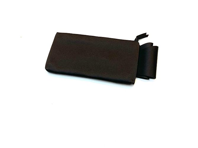 Pochette Red Valentino Nera in Tessuto con Fiocco Nero - vista 2