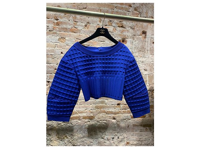 Top Chanel Azul de Viscosa - vista 2
