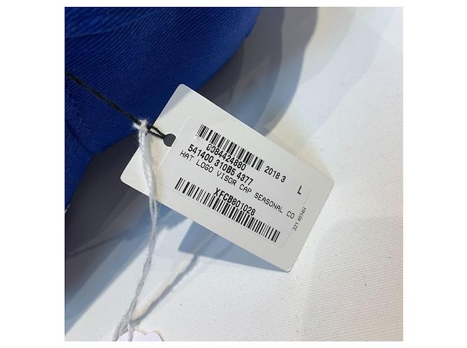Cappello Balenciaga in cotone blu - vista 7