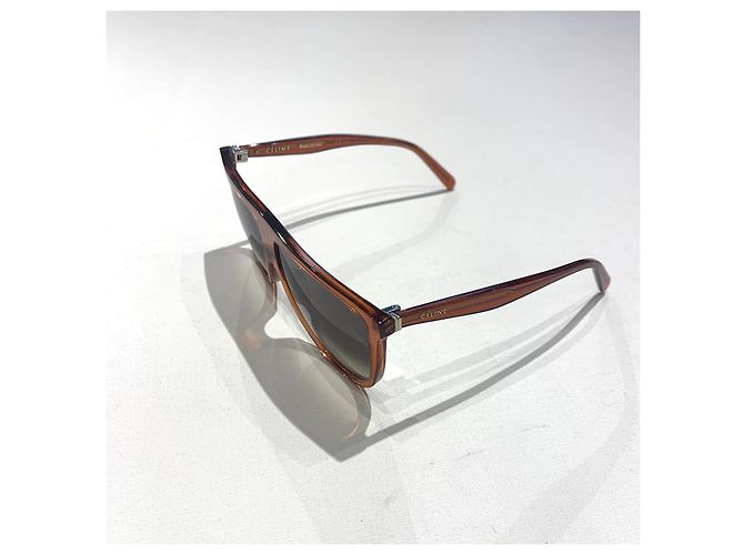 Gafas de sol Céline Big Marrones de Plástico Castaño - vista 2