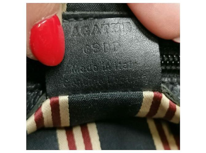 Borsa hobo Bally in pelle martellata nera Nero - vista 20