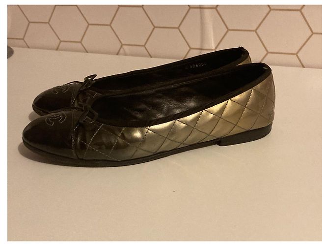 Ballerine Chanel Nero D'oro - vista 3