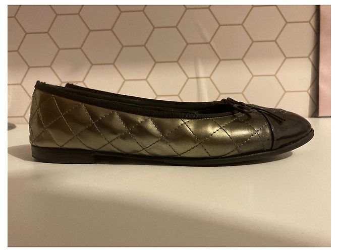 Ballerine Chanel Nero D'oro - vista 4