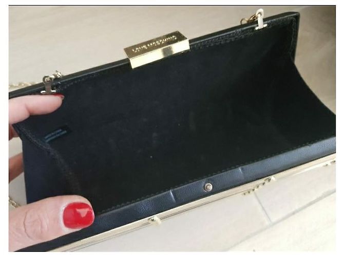 Love Moschino Moschino love borsa tracolla metallo Nero Argento - vista 15