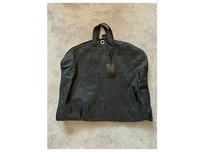 Gucci Borsa porta abiti in tela e tessuto nera Nero - vista 3