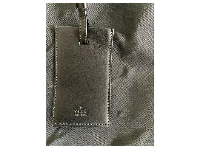 Gucci Borsa porta abiti in tela e tessuto nera Nero - vista 4