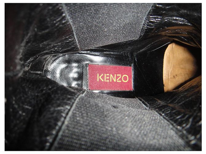 Stivaletti Chelsea Kenzo Dakota scamosciati neri 36 Nero - vista 6