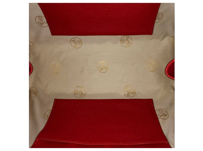 Hermès Borsa a tracolla Hermes in tela Atlas arancione Rosso - vista 5