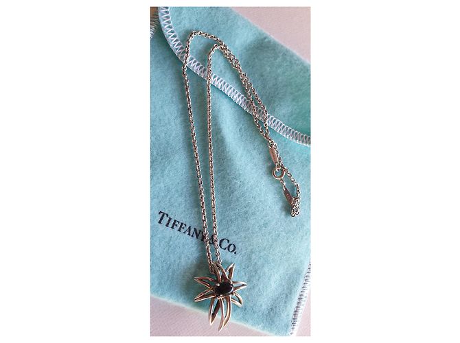 Collana con pendente Tiffany & Co Fireworks in argento e onice Nero - vista 2