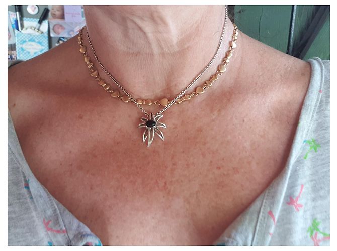 Collana con pendente Tiffany & Co Fireworks in argento e onice Nero - vista 5