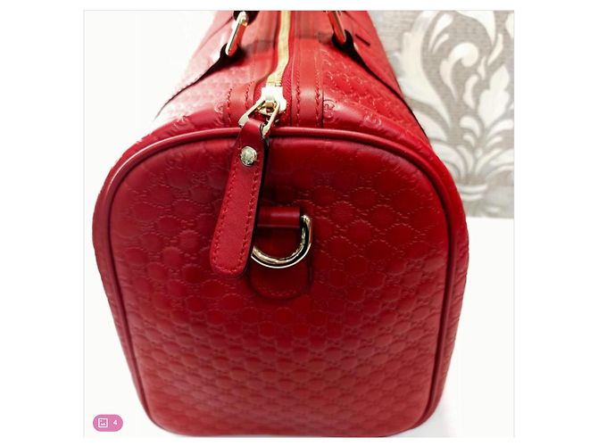 Borsa Gucci Emily Guccissima Rossa in pelle Rosso - vista 2