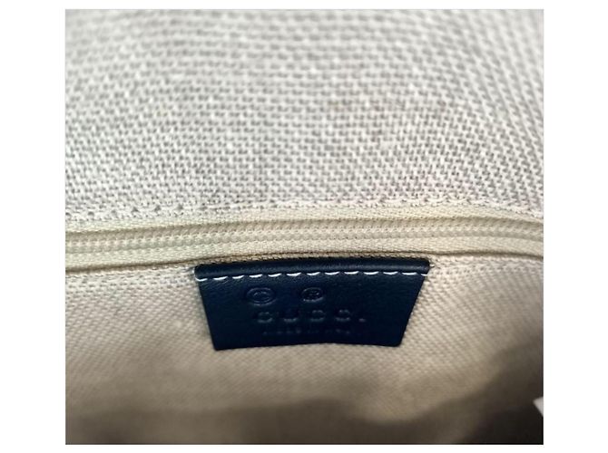 Borsa Bauletto Gucci Blu in Pelle - vista 5