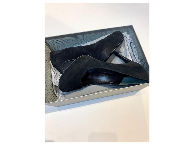 Alexander McQueen Décolleté in scamosciato nero 38 - vista 8