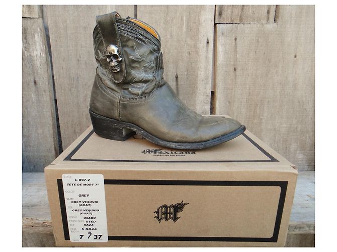 Botas de piel Mexicana grises 37 - vista 2