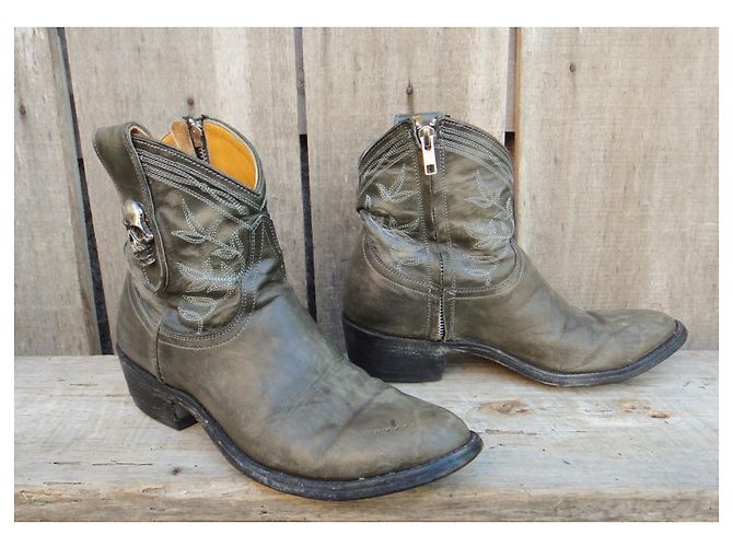 Botas de piel Mexicana grises 37 - vista 3