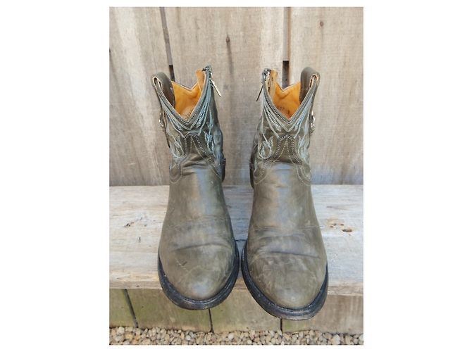 Botas de piel Mexicana grises 37 - vista 4