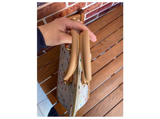 Bolsa de mão Louis Vuitton Alma MM Multicor em Tecido - vista 10