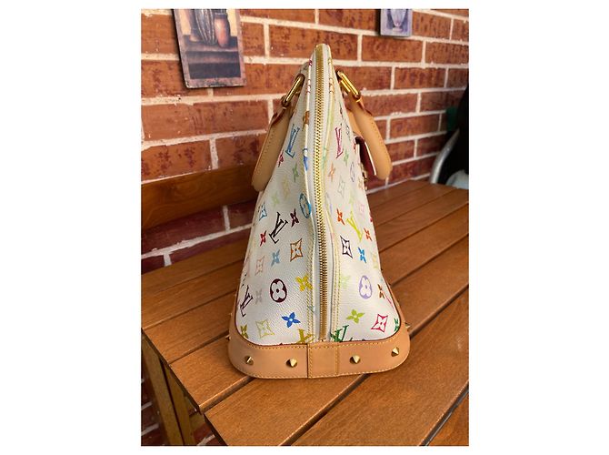 Bolsa de mão Louis Vuitton Alma MM Multicor em Tecido - vista 11