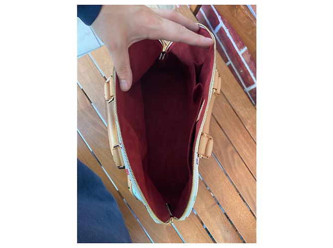 Bolsa de mão Louis Vuitton Alma MM Multicor em Tecido - vista 14