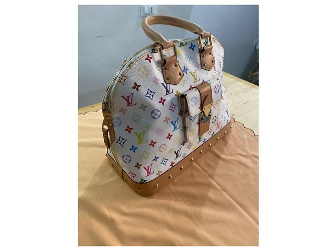 Bolsa de mão Louis Vuitton Alma MM Multicor em Tecido - vista 2