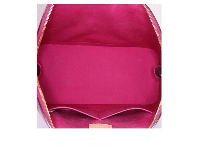 Louis Vuitton Borsa Alma in Vernice Rossa Rosso - vista 5