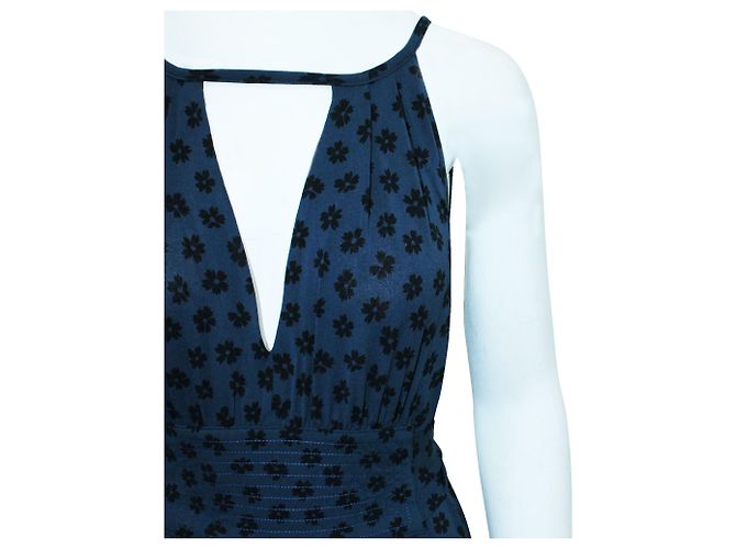 Marc by Marc Jacobs Vestido midi estampado floral azul marinho - vista 5