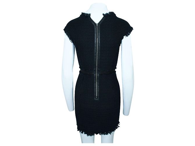 Rebecca Taylor Schwarzes Tweed-Bürokleid - Ansicht 3