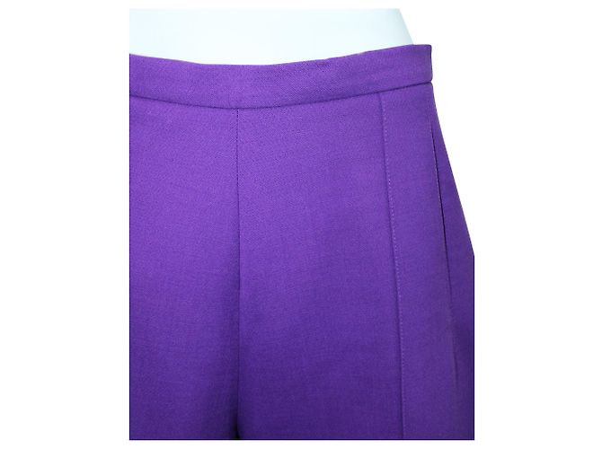 Emporio Armani Pantaloni viola a vita alta - vista 5