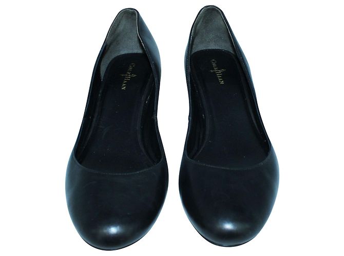 Cole Haan Nike Air Wedes in pelle nera Nero - vista 3