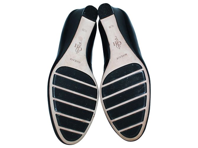 Cole Haan Nike Air Wedes in pelle nera Nero - vista 5