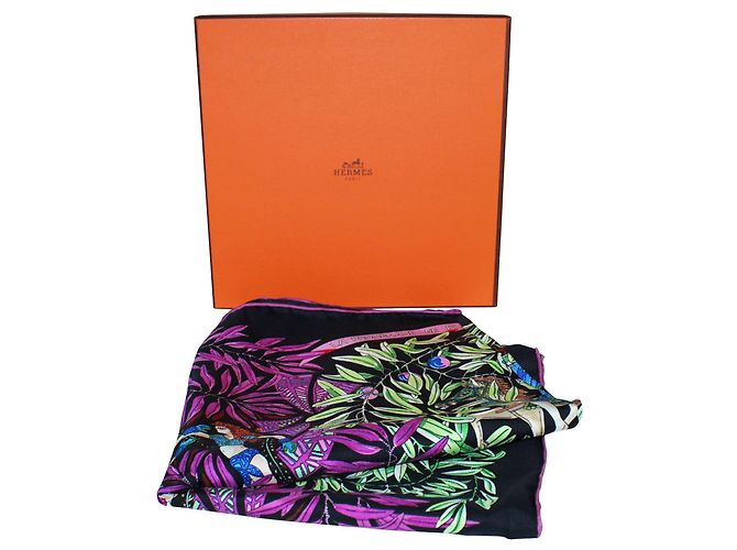 Hermès Sciarpa di seta La Promenade de Platon Multicolore - vista 6