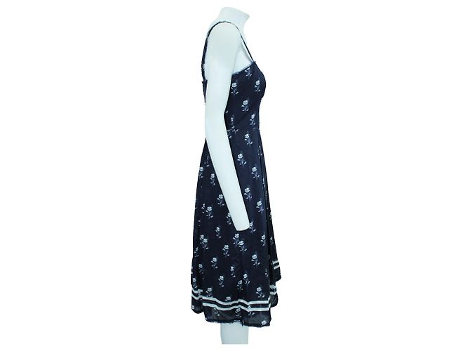 Jigsaw Vestido azul marino con estampado blanco - vista 4