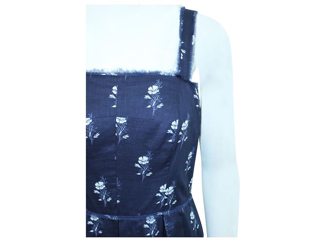 Jigsaw Vestido azul marino con estampado blanco - vista 5