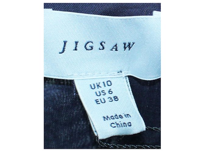 Jigsaw Vestido azul marino con estampado blanco - vista 6