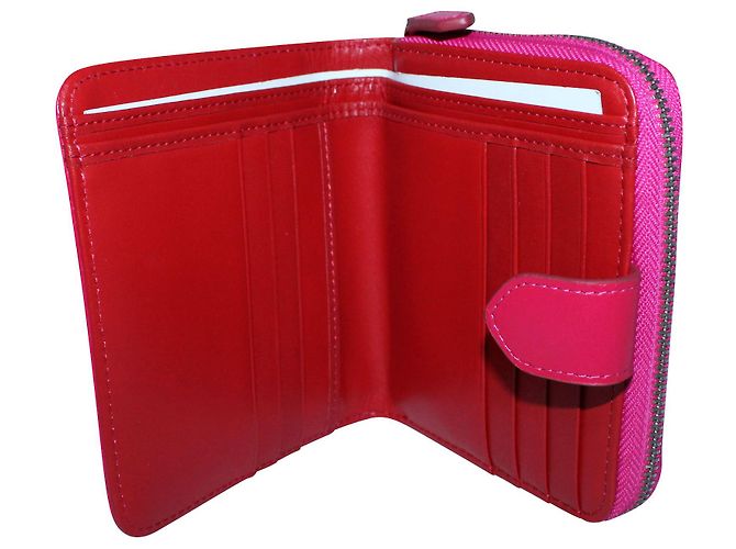 Shanghai Tang Cartera rosa con relieve - vista 4