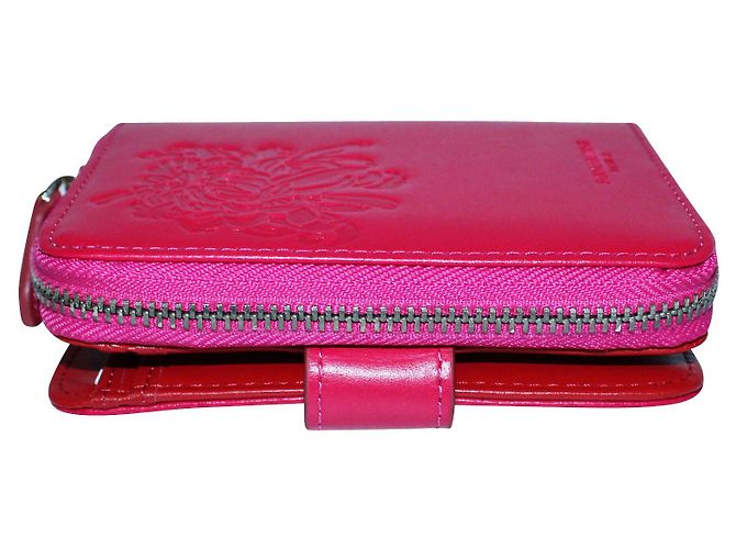 Shanghai Tang Cartera rosa con relieve - vista 5
