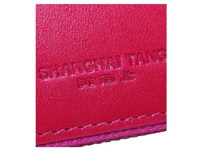 Shanghai Tang Cartera rosa con relieve - vista 7