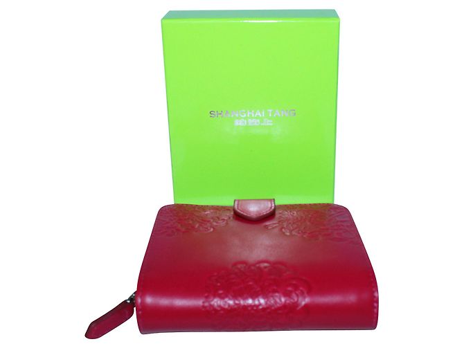 Shanghai Tang Cartera rosa con relieve - vista 8