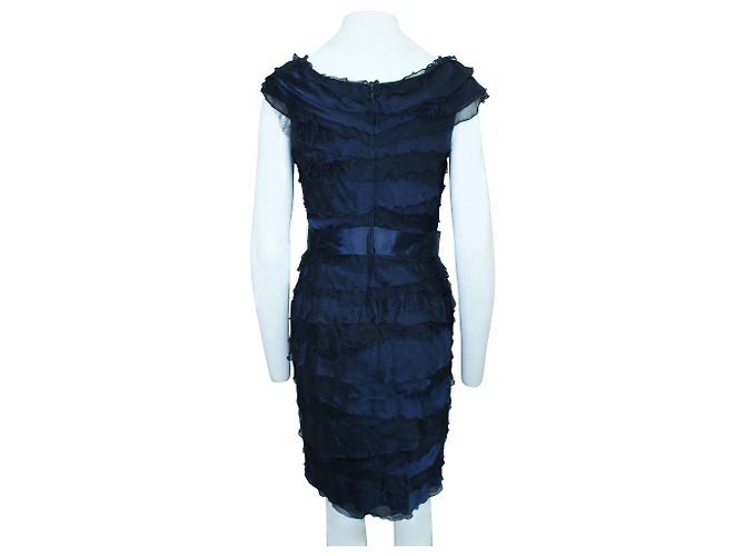 Tadashi Shoji Abito a strati blu navy - vista 3