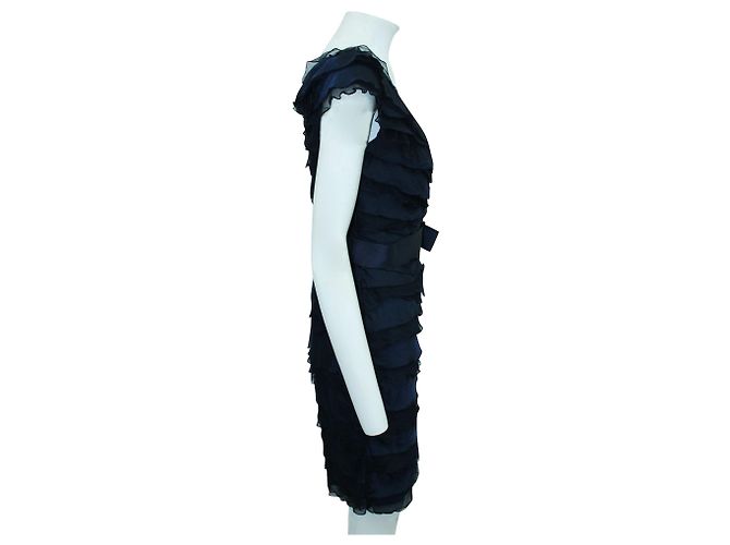 Tadashi Shoji Abito a strati blu navy - vista 4