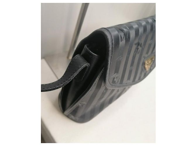 Autre Marque Mollerus borsa tracolla righe Nero - vista 10
