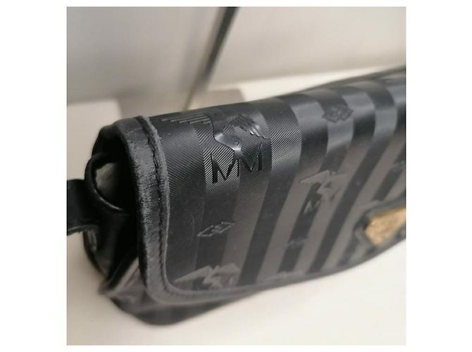 Autre Marque Mollerus borsa tracolla righe Nero - vista 11