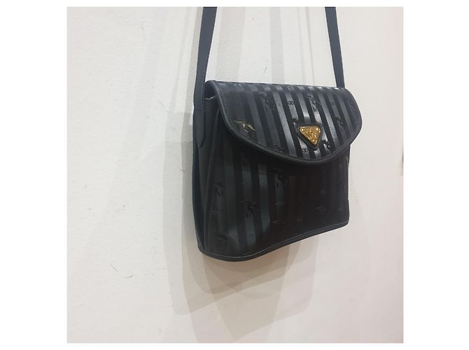 Autre Marque Mollerus borsa tracolla righe Nero - vista 4