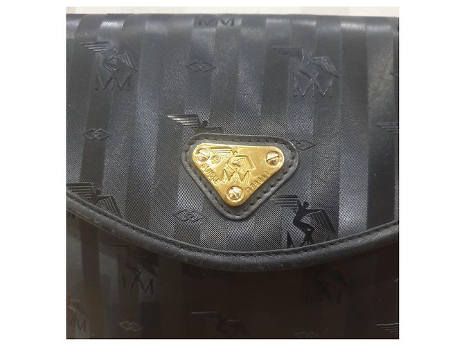 Autre Marque Mollerus borsa tracolla righe Nero - vista 6