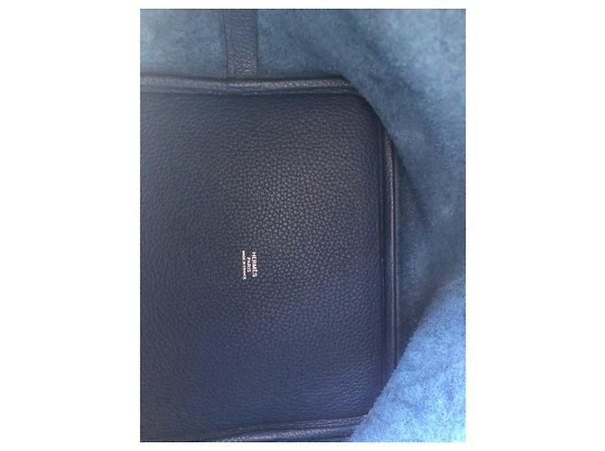 Hermès Blocco Picotin 22 nuovo + organizzare la borsa Blu - vista 3