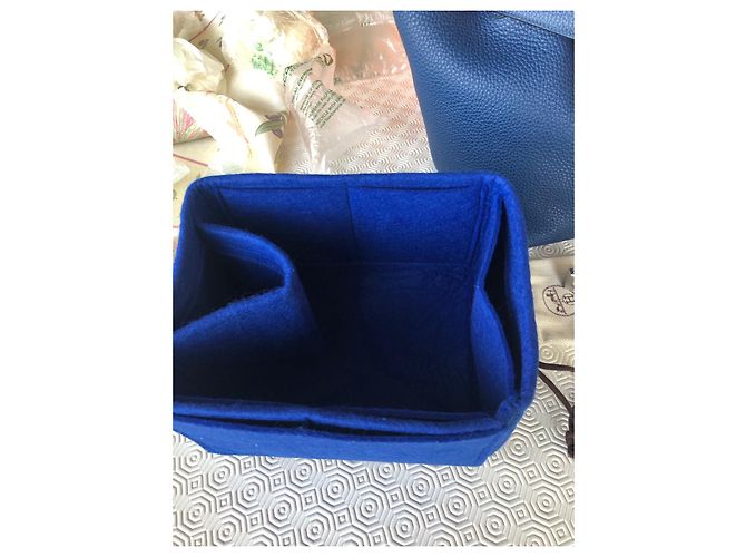 Hermès Blocco Picotin 22 nuovo + organizzare la borsa Blu - vista 4