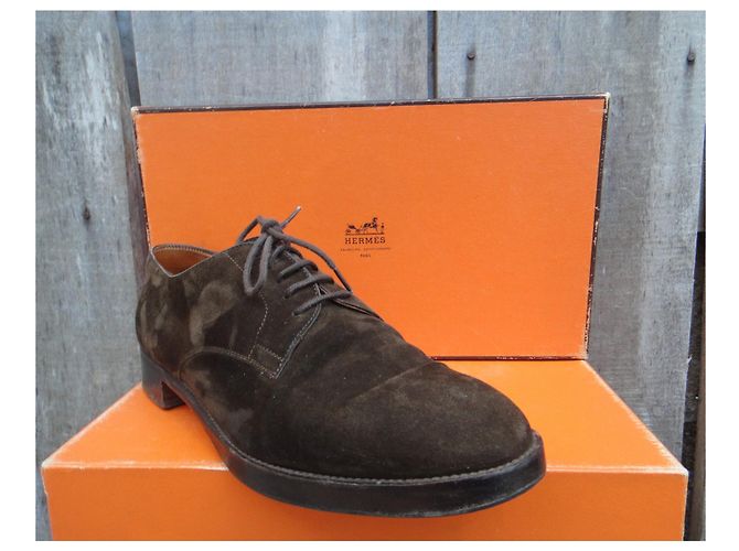 Hermès p derbies 38 Dunkelbraun - Ansicht 2